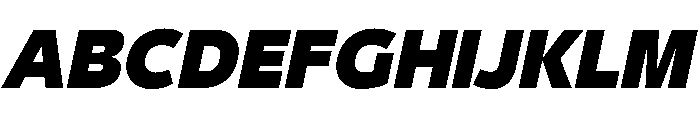 29LTBukraSlanted Black Instance Font UPPERCASE