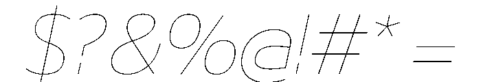 29LTBukraSlanted Bold Instance Font OTHER CHARS