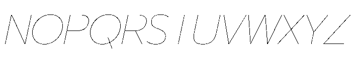 29LTBukraSlanted Bold Instance Font UPPERCASE