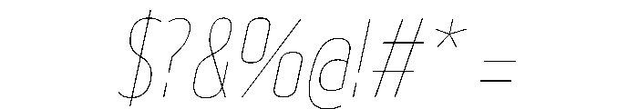 29LTBukraSlanted CondBold Instance Font OTHER CHARS