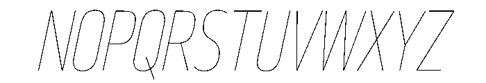 29LTBukraSlanted CondBold Instance Font UPPERCASE