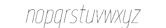 29LTBukraSlanted CondBold Instance Font LOWERCASE