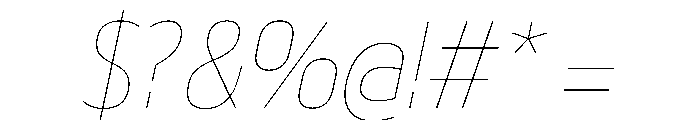 29LTBukraSlanted SemiCondBold Instance Font OTHER CHARS