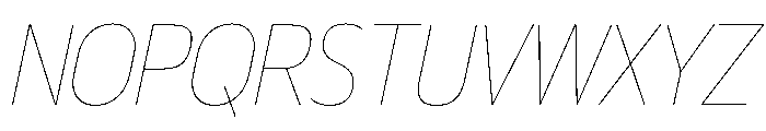 29LTBukraSlanted SemiCondBold Instance Font UPPERCASE