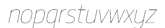 29LTBukraSlanted SemiCondBold Instance Font LOWERCASE