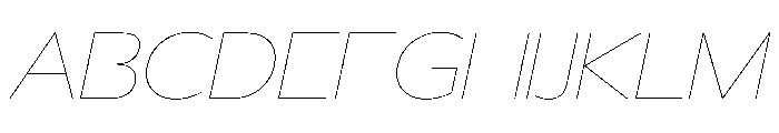 29LTBukraSlanted SemiWideBold Instance Font UPPERCASE