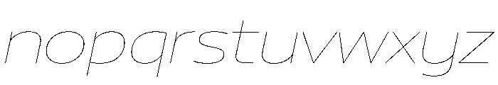 29LTBukraSlanted SemiWideBold Instance Font LOWERCASE