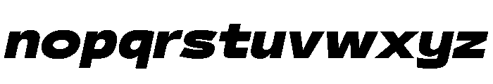 29LTBukraSlanted WideBlack Instance Font LOWERCASE