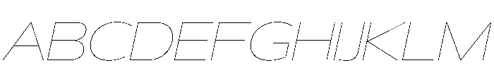 29LTBukraSlanted WideBold Instance Font UPPERCASE