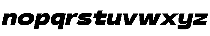 29LTBukraWide BlackSlanted Font LOWERCASE