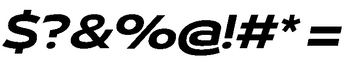 29LTBukraWide BoldSlanted Font OTHER CHARS