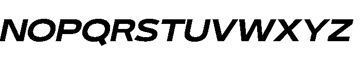 29LTBukraWide BoldSlanted Font UPPERCASE