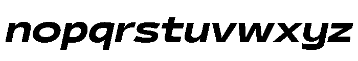 29LTBukraWide BoldSlanted Font LOWERCASE