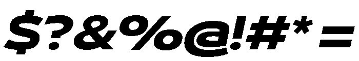 29LTBukraWide ExtraBoldSlanted Font OTHER CHARS