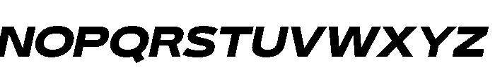 29LTBukraWide ExtraBoldSlanted Font UPPERCASE