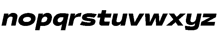29LTBukraWide ExtraBoldSlanted Font LOWERCASE