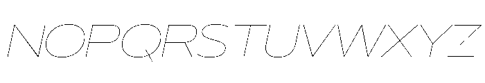 29LTBukraWide HairlineSlanted Font UPPERCASE