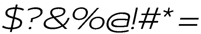 29LTBukraWide LightSlanted Font OTHER CHARS