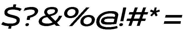 29LTBukraWide MediumSlanted Font OTHER CHARS