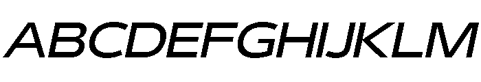 29LTBukraWide MediumSlanted Font UPPERCASE