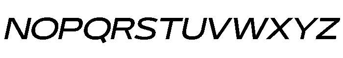 29LTBukraWide MediumSlanted Font UPPERCASE