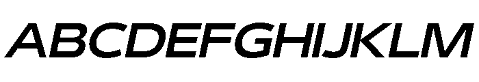 29LTBukraWide SemiBoldSlanted Font UPPERCASE