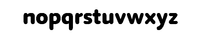 29LTIdrisRound ExtraBold Instance Font LOWERCASE