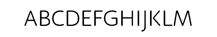 29LTIdrisRound Light Font UPPERCASE