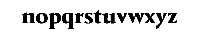 29LTIdrisSharp ExtraBold Font LOWERCASE