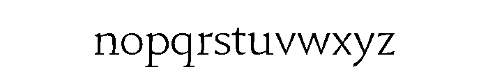 29LTIdrisSharp Light Font LOWERCASE