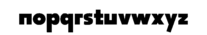 29LTOkaso Black Instance Font LOWERCASE