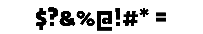 29LTOkaso BlackSemiStretch Instance Font OTHER CHARS