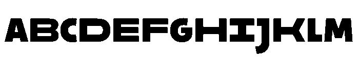 29LTOkaso BlackSemiStretch Instance Font UPPERCASE