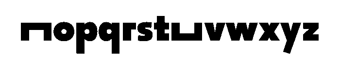 29LTOkaso BlackSemiStretch Instance Font LOWERCASE