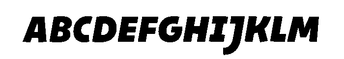 29LTOkaso BlackSlanted Font UPPERCASE