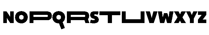 29LTOkaso BlackStretch Instance Font UPPERCASE