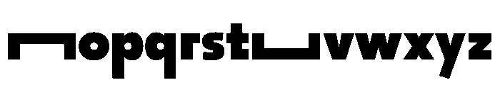 29LTOkaso BlackStretch Instance Font LOWERCASE