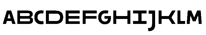 29LTOkaso BoldSemiStretch Instance Font UPPERCASE