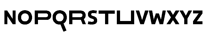 29LTOkaso BoldSemiStretch Instance Font UPPERCASE