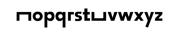 29LTOkaso BoldSemiStretch Instance Font LOWERCASE