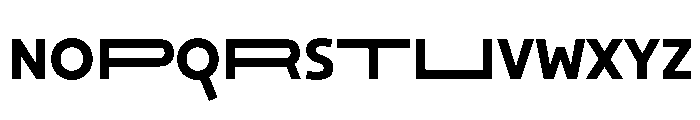 29LTOkaso BoldStretch Instance Font UPPERCASE