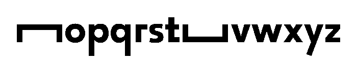 29LTOkaso BoldStretch Instance Font LOWERCASE