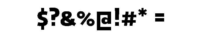 29LTOkaso ExtraBold Instance Font OTHER CHARS