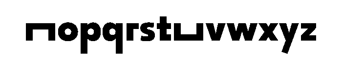 29LTOkaso ExtraBoldSemiStretch Instance Font LOWERCASE