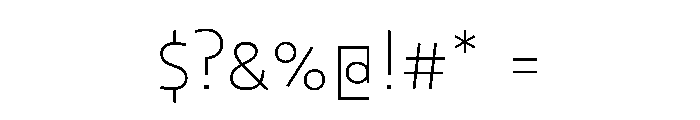 29LTOkaso ExtraLight Instance Font OTHER CHARS