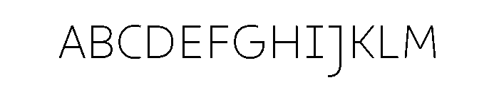 29LTOkaso ExtraLight Instance Font UPPERCASE