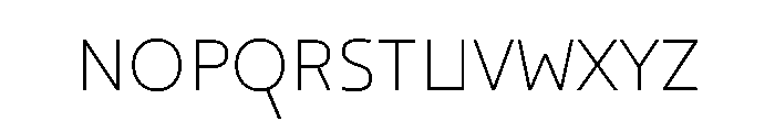 29LTOkaso ExtraLight Instance Font UPPERCASE