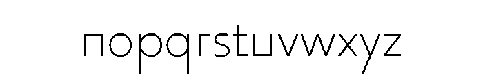 29LTOkaso ExtraLight Instance Font LOWERCASE
