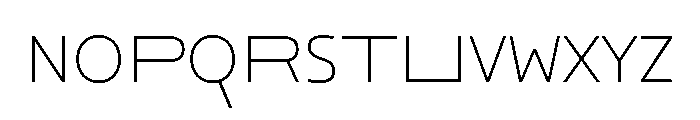 29LTOkaso ExtraLightSemiStretch Instance Font UPPERCASE