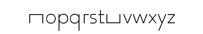 29LTOkaso ExtraLightSemiStretch Instance Font LOWERCASE